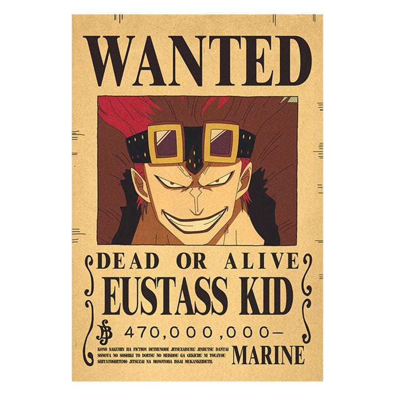 One Piece Wanted Poster - Eustass Kid