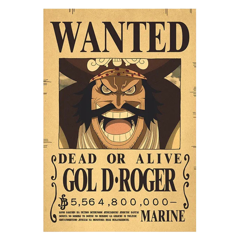 ONE PIECE - Poster - Wanted Gol D. Roger