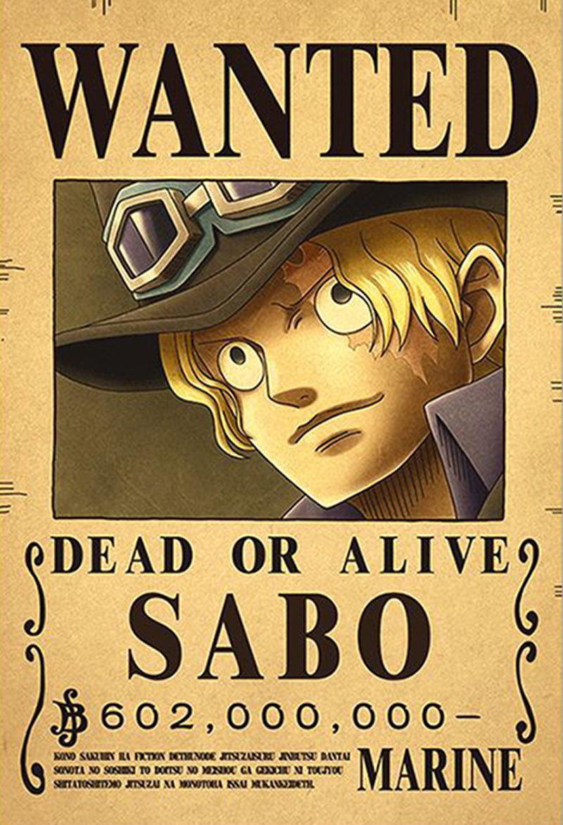 One Piece Wanted Poster - Sabo