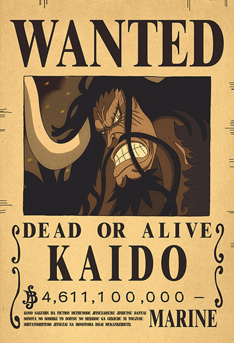 One Piece Wanted Poster - Kaido