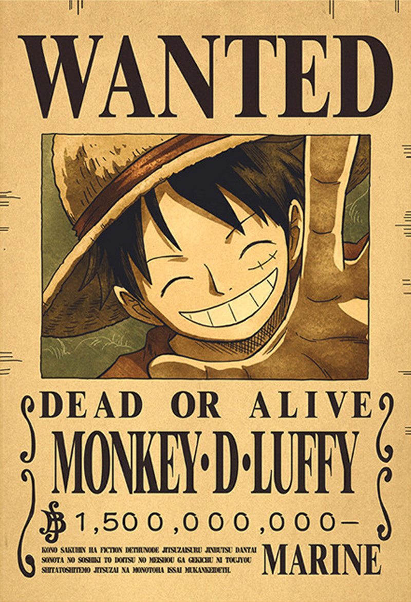 One Piece Wanted Poster - Monkey D. Luffy