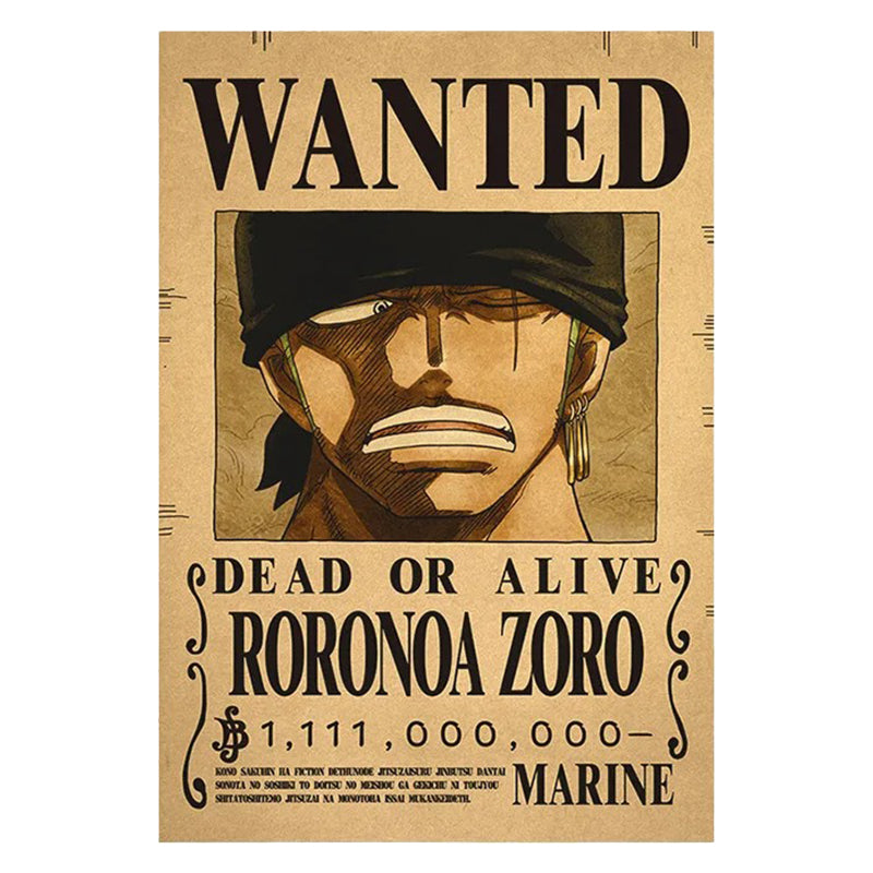 Zoro Poster, Roronoa Zoro One Piece Poster