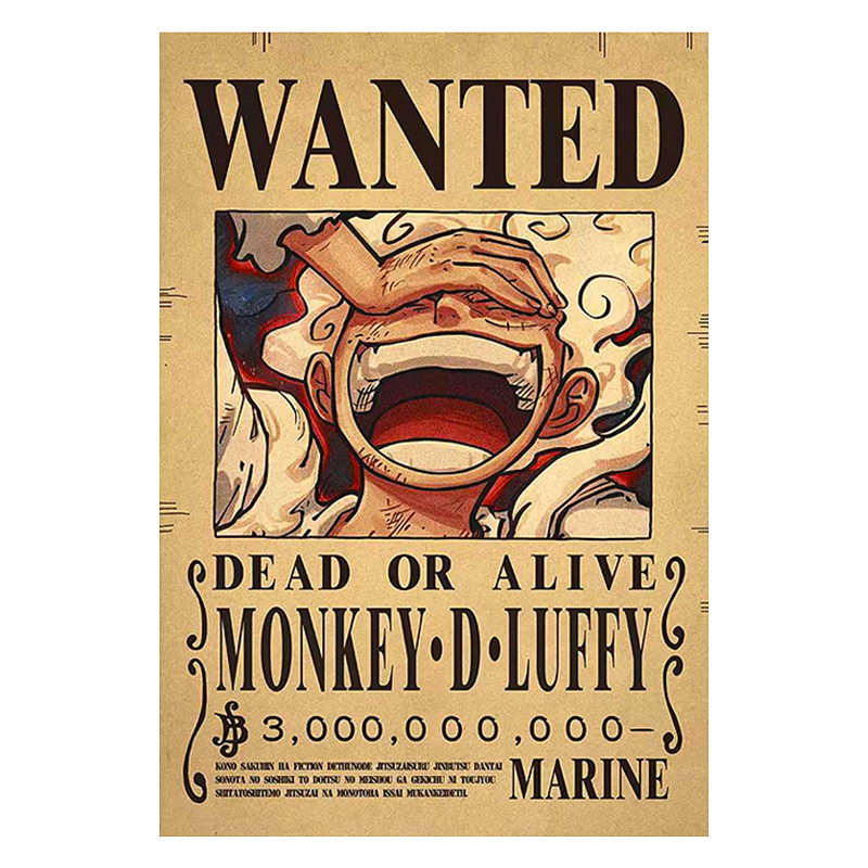 One Piece Wanted Poster - Luffy Gear 5