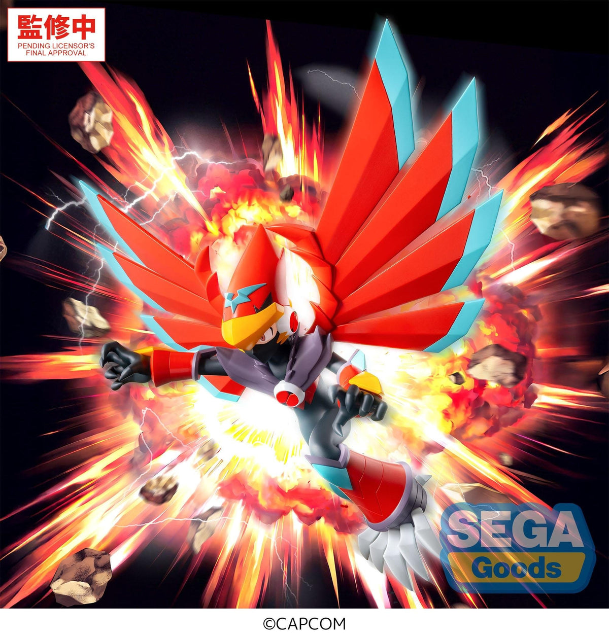 Figurine Mega Man Battle Network - Mega Man Falzar Beast Luminasta - vue 2