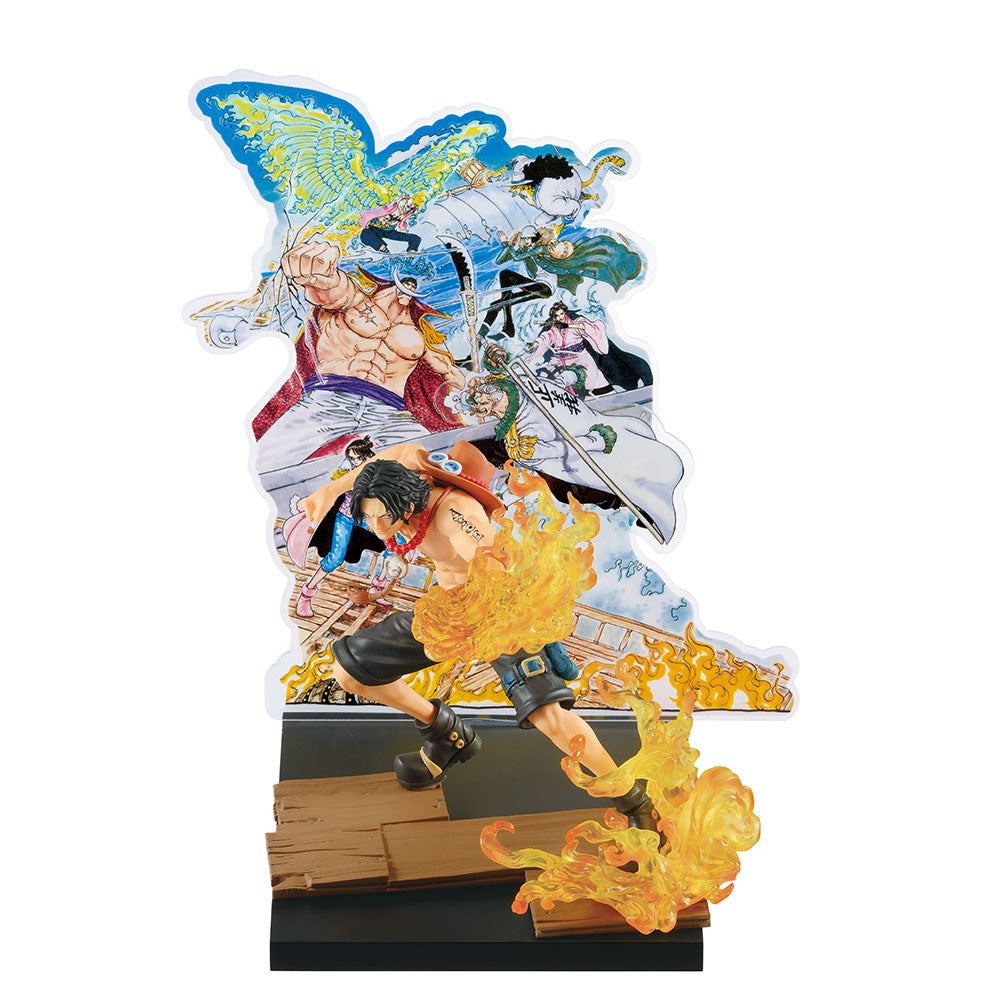 One Piece Figure - Portgas D. Ace Ichiban Kuji WT100 Memorial Eiichiro Oda Draws Great Pirate