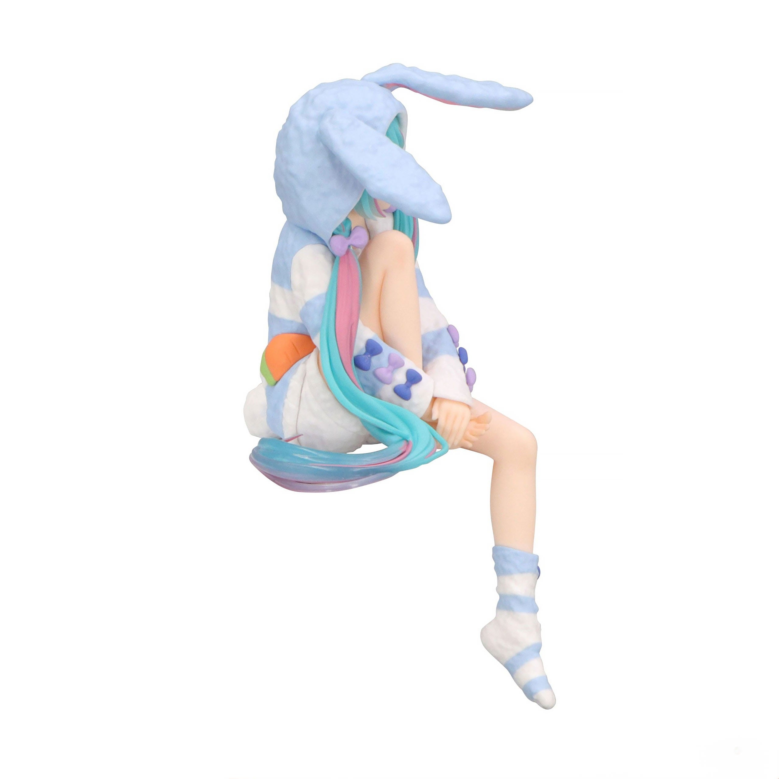 Figurine Vocaloid - Hatsune Miku Rabbit Ear Hood Pajama Blue Noodle Stopper