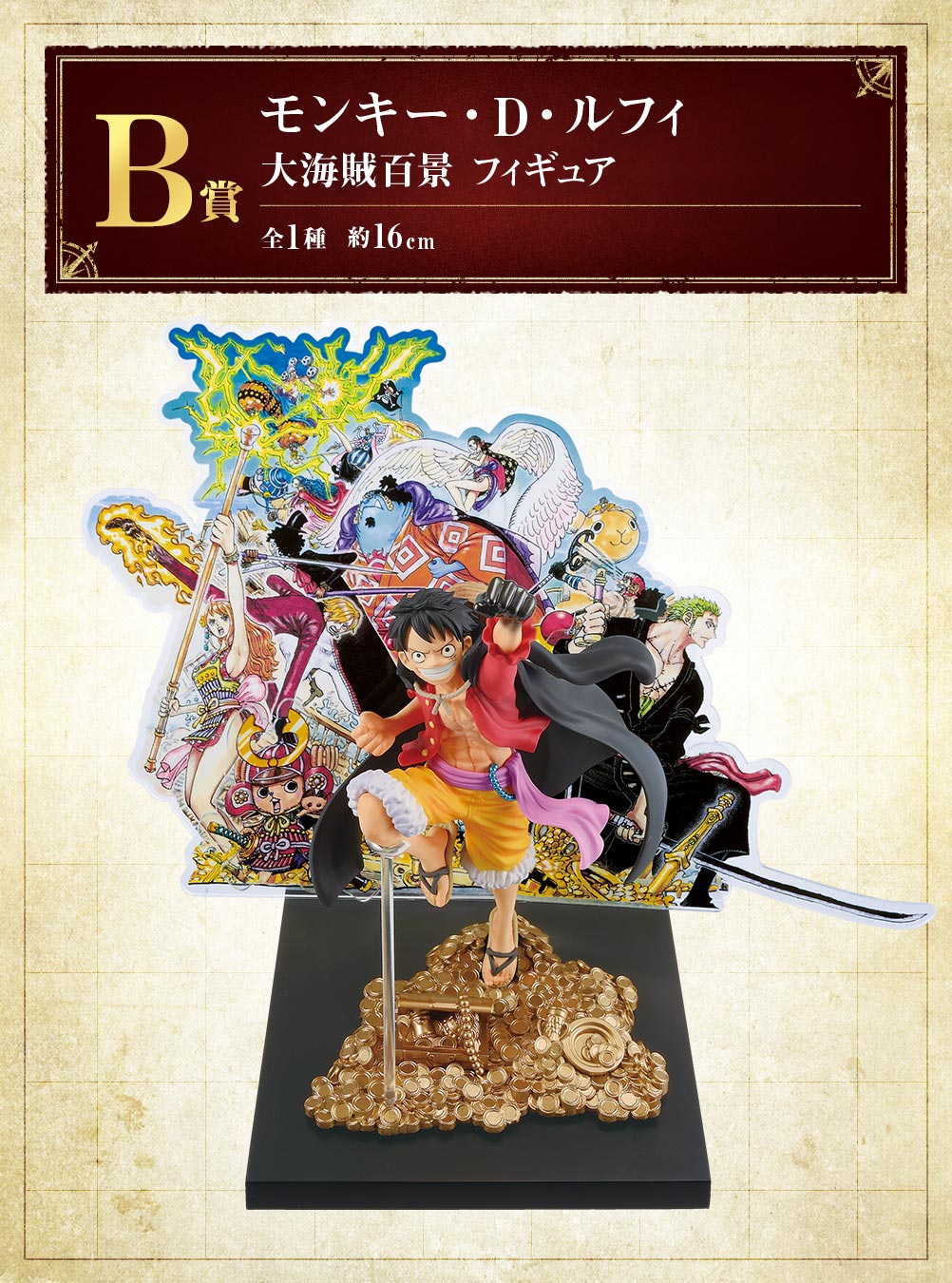 One Piece Figure - Monkey D. Luffy Ichiban Kuji WT100 Memorial Eiichiro Oda Draws Great Pirate