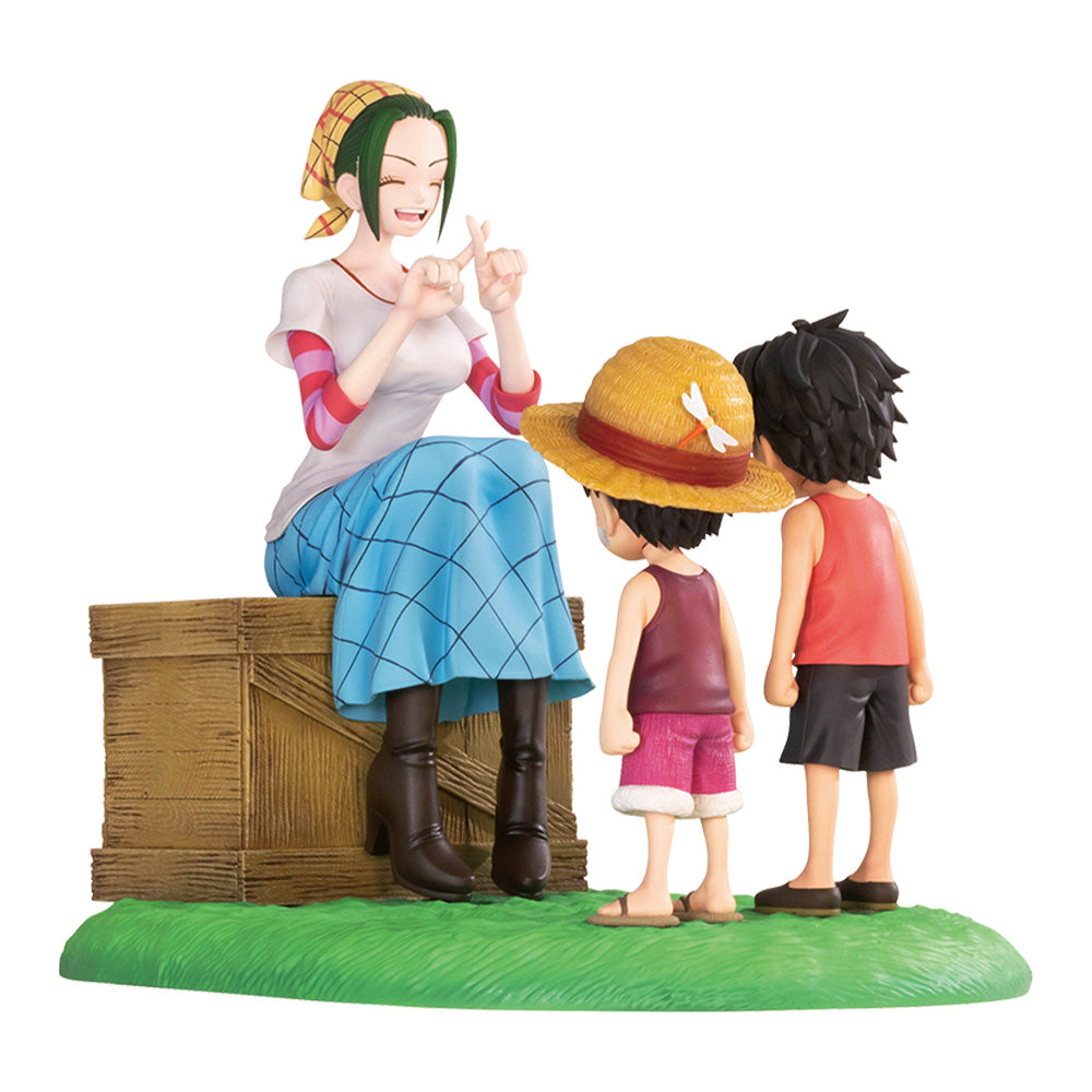 One Piece Figure - Makino, Ace & Luffy Ichiban Kuji Road to Dawn Revible Moment
