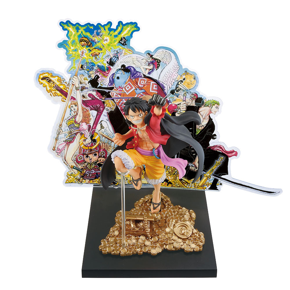 One Piece Figure - Monkey D. Luffy Ichiban Kuji WT100 Memorial Eiichiro Oda Draws Great Pirate