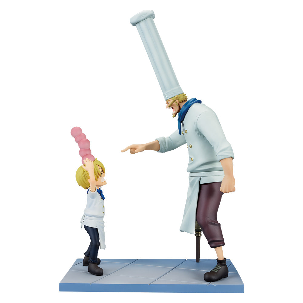 One Piece Figure - Sanji & Zeff Ichiban Kuji Road to Dawn Revible Moment