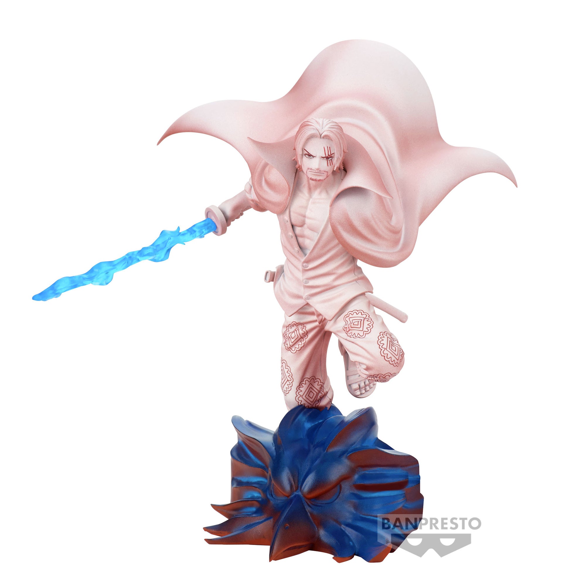 One Piece Figure - Monkey D. Luffy & Shanks Senkozekkei Film Red