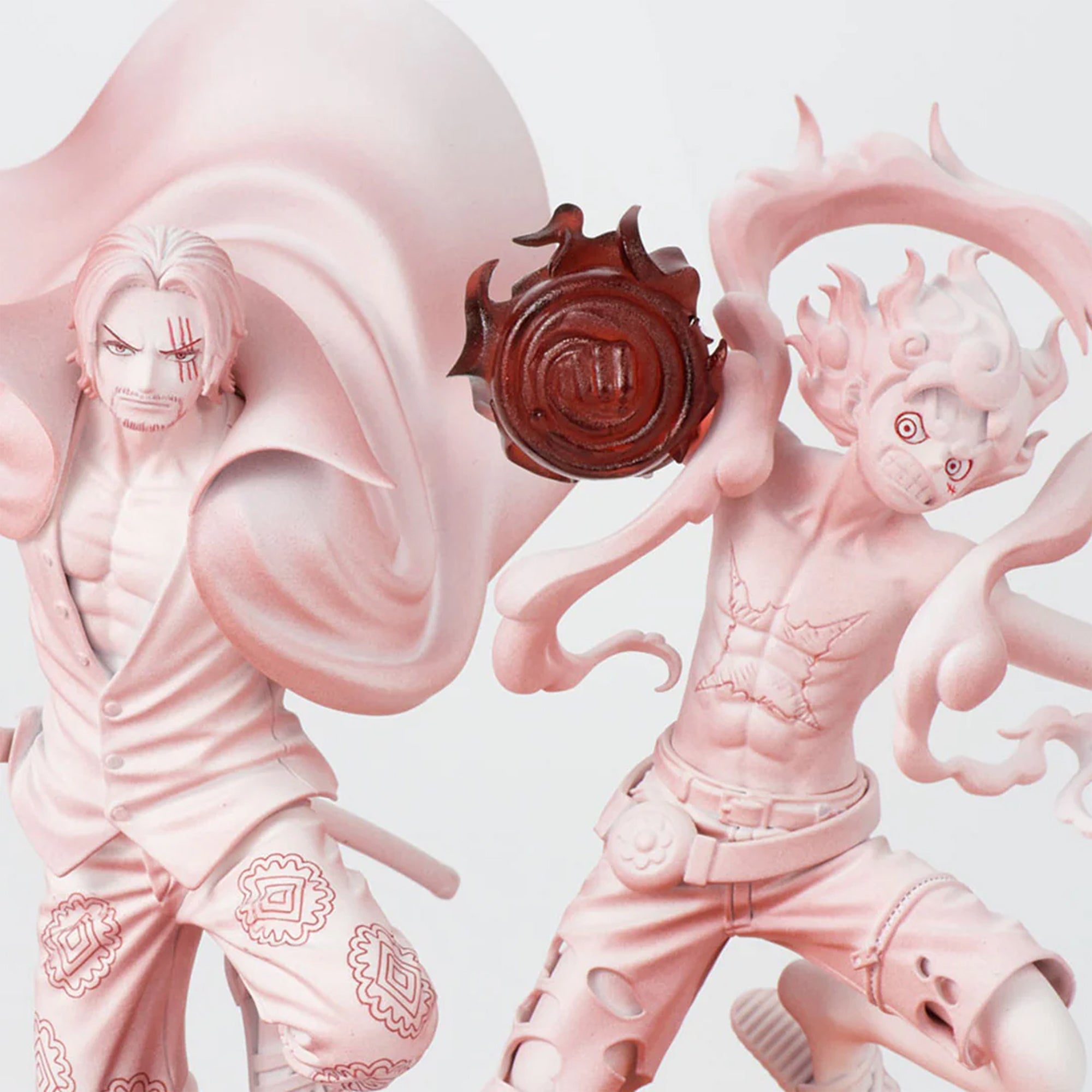 One Piece Figure - Monkey D. Luffy & Shanks Senkozekkei Film Red