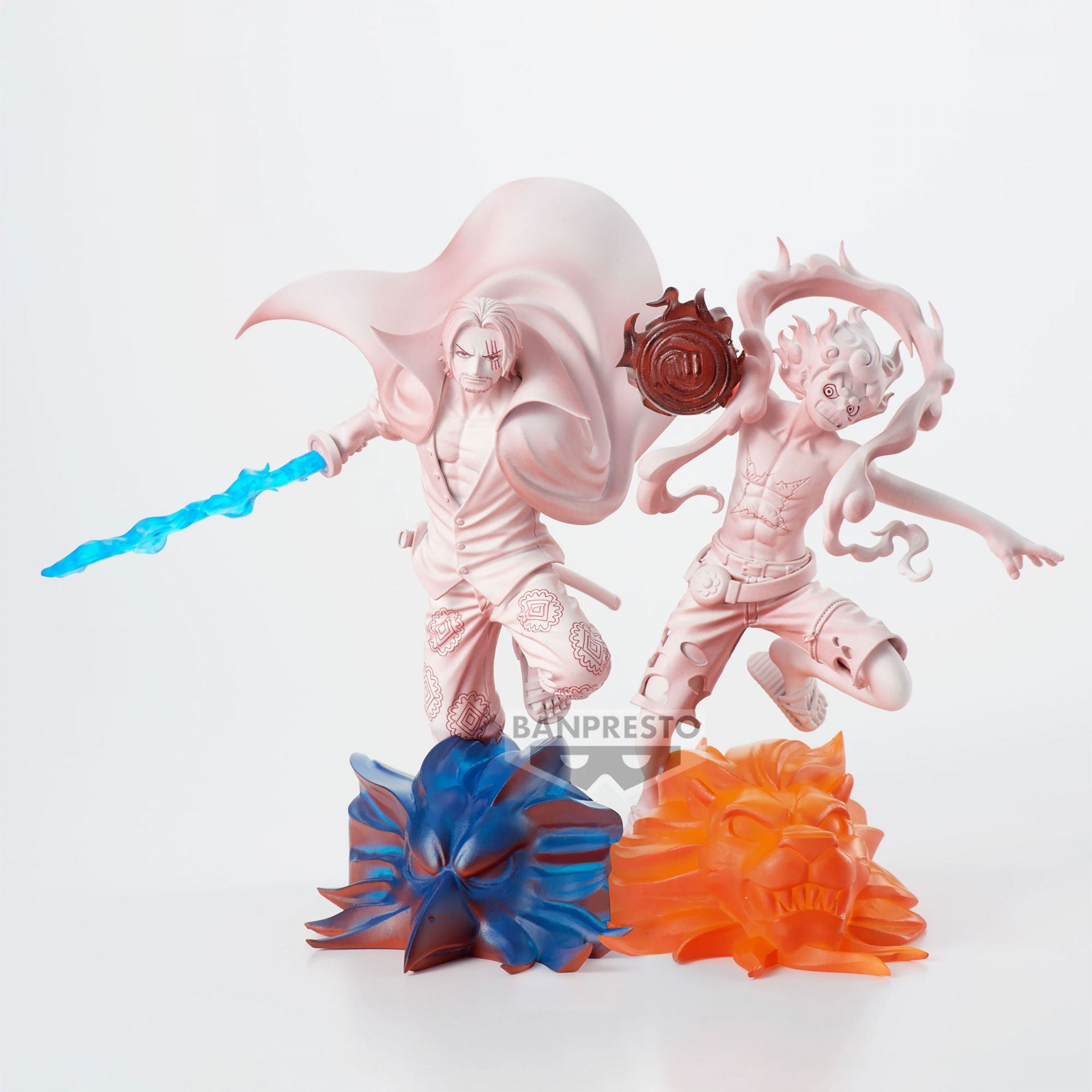 One Piece Figure - Monkey D. Luffy & Shanks Senkozekkei Film Red