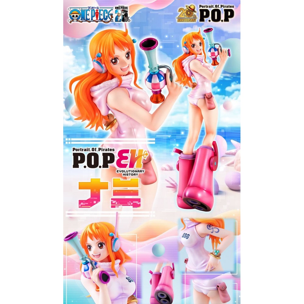 Figurine One Piece - Nami P.O.P Evolutionary History Egghead