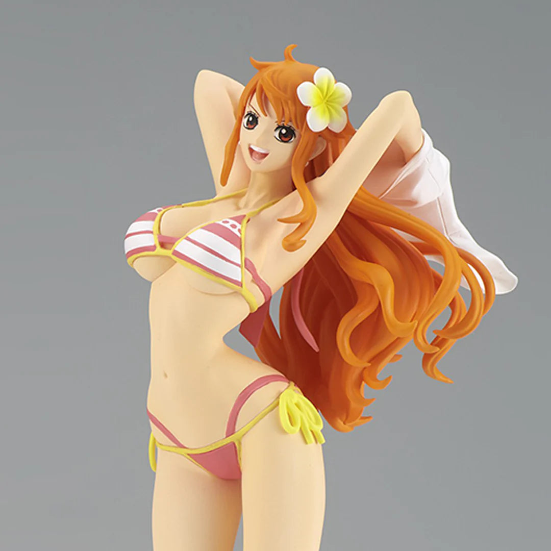 One Piece Figure - Nami Girls on Vacation Pink Ver. B