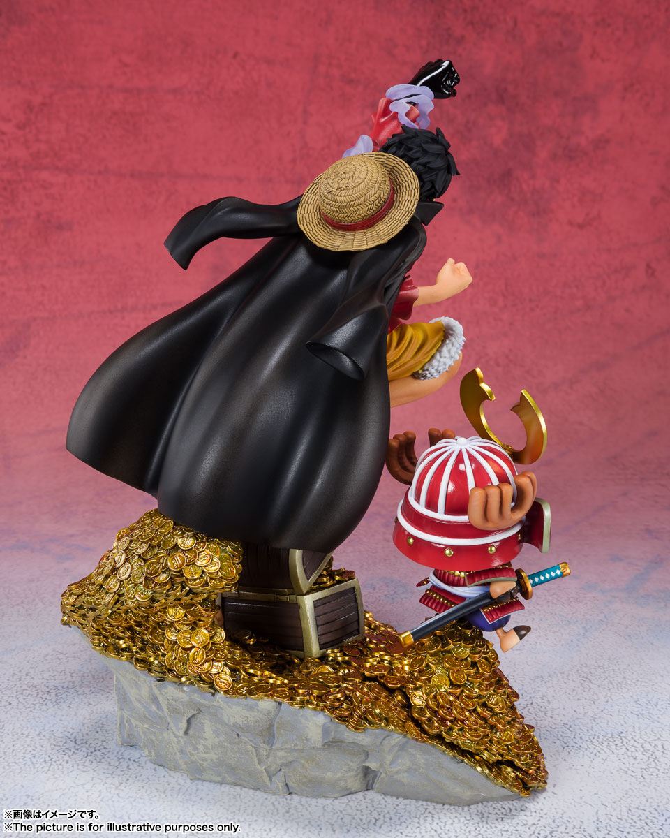One Piece Figure - Monkey D. Luffy & Chopper Figuarts Zero 100WT Daikaizoku Hyakkei