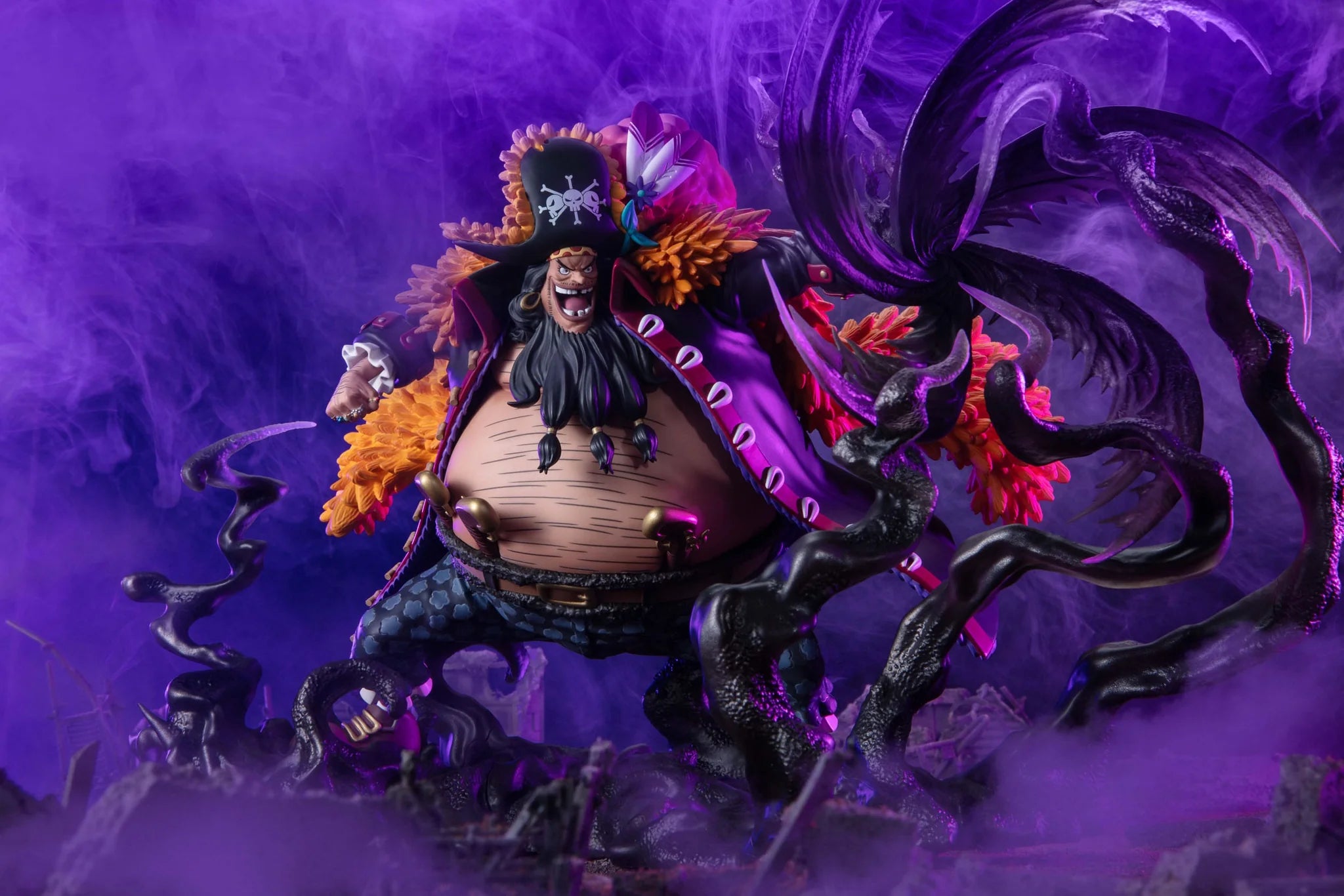 Figura di One Piece - Marshall D. Teach Figuarts Zero Extra Battle Black Vortex