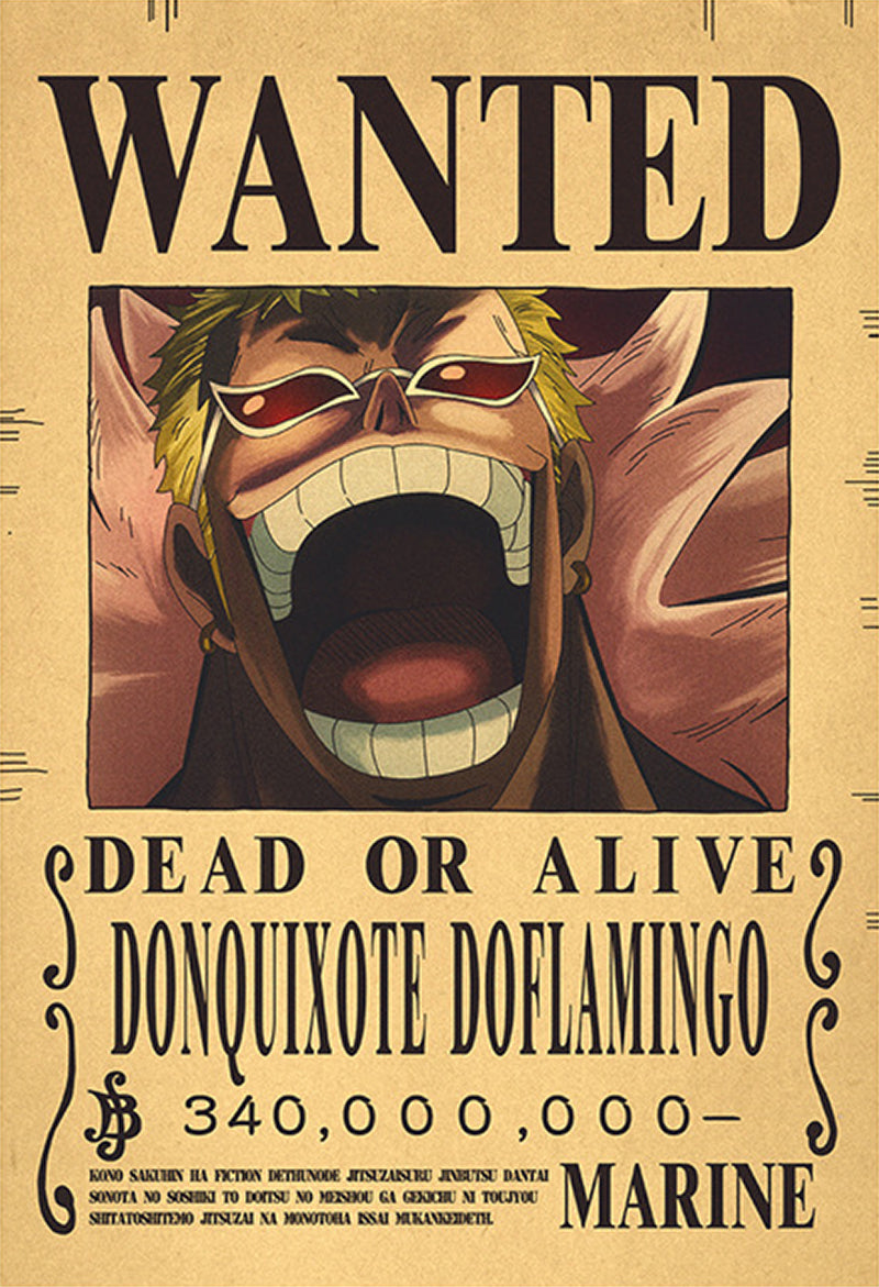 One Piece Wanted Poster - Doflamingo