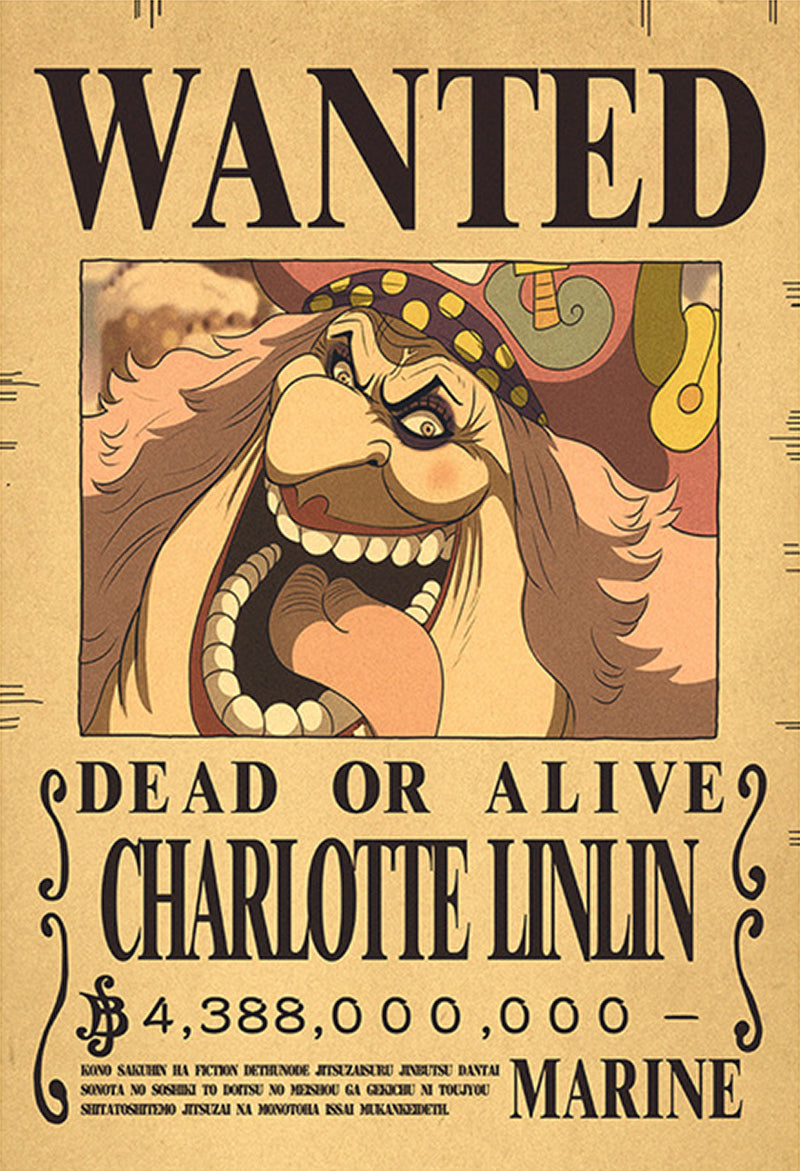 One Piece Wanted Poster - Charlotte Linlin Big Mom