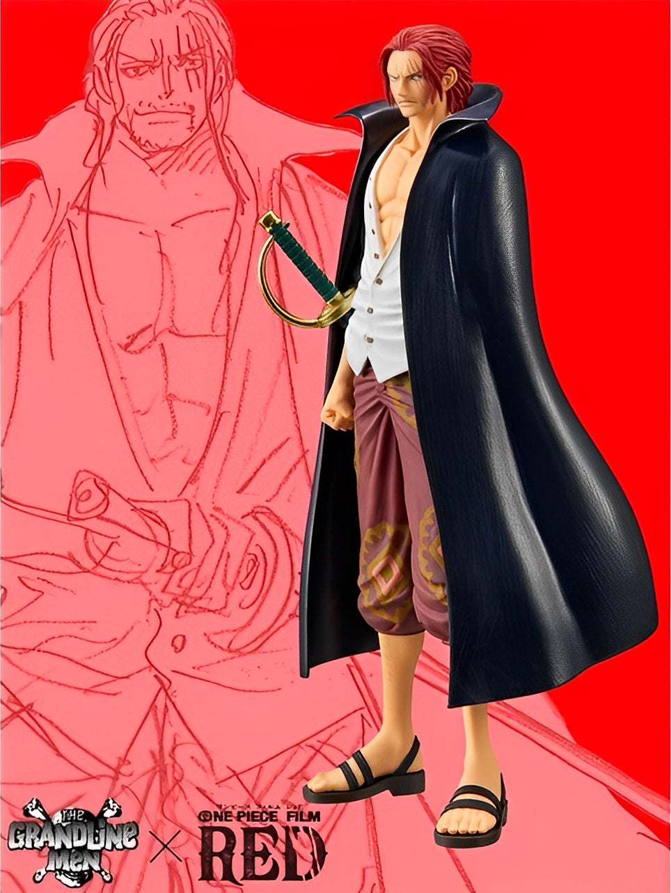 One Piece Figure - Shanks DXF The Grandline Men Film Red Vol. 2