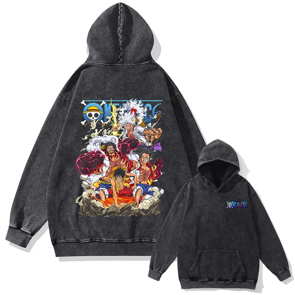 One Piece Oversized Hoodie Luffy Gear