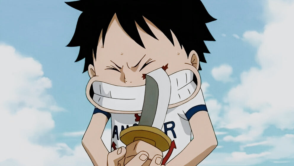 luffy cicatrice oeil couteau one piece 