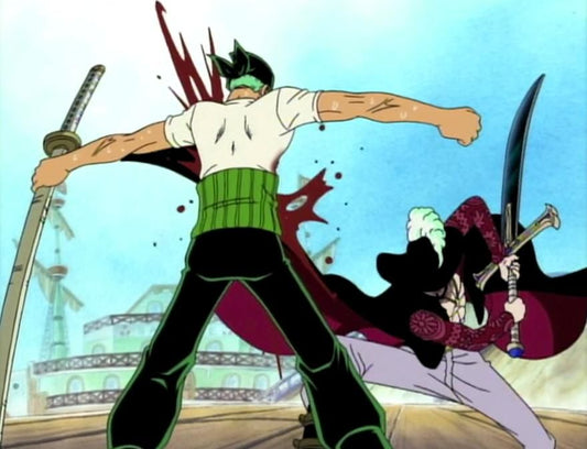 Comment Zoro a eu sa cicatrice au torse ?