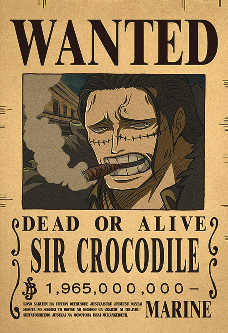 Affiche One Piece Wanted - Sir Crocodile