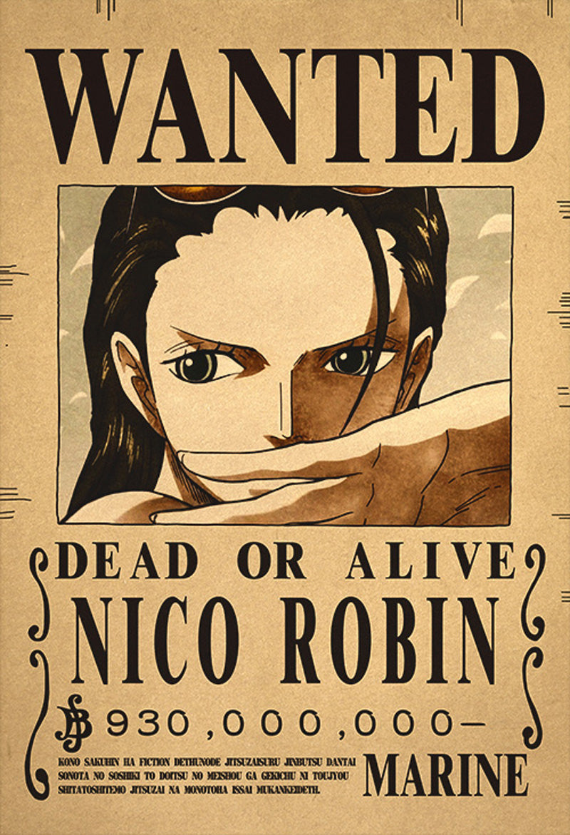 Poster di ricercato di One Piece - Nico Robin