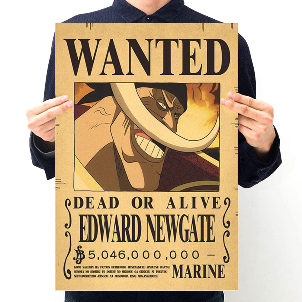 Affiche Wanted Edward Newgate Barbe Blanche