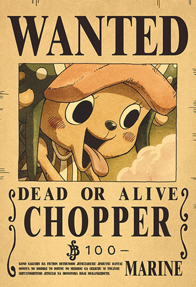 Affiche One Piece Wanted - Chopper