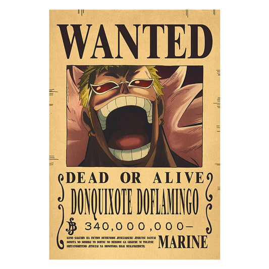 affiche_one_piece_wanted_doflamingo