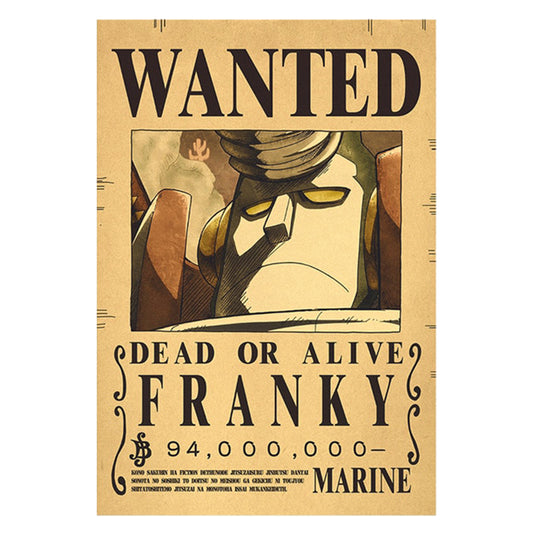 affiche_one_piece_wanted_franky