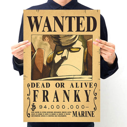 affiche_one_piece_wanted_franky_taille