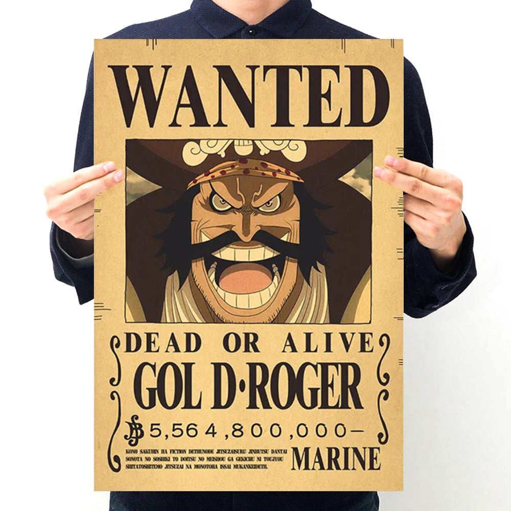 One Piece] Official Navy Wanted Posters Gol D. Roger – Otaku Collectives