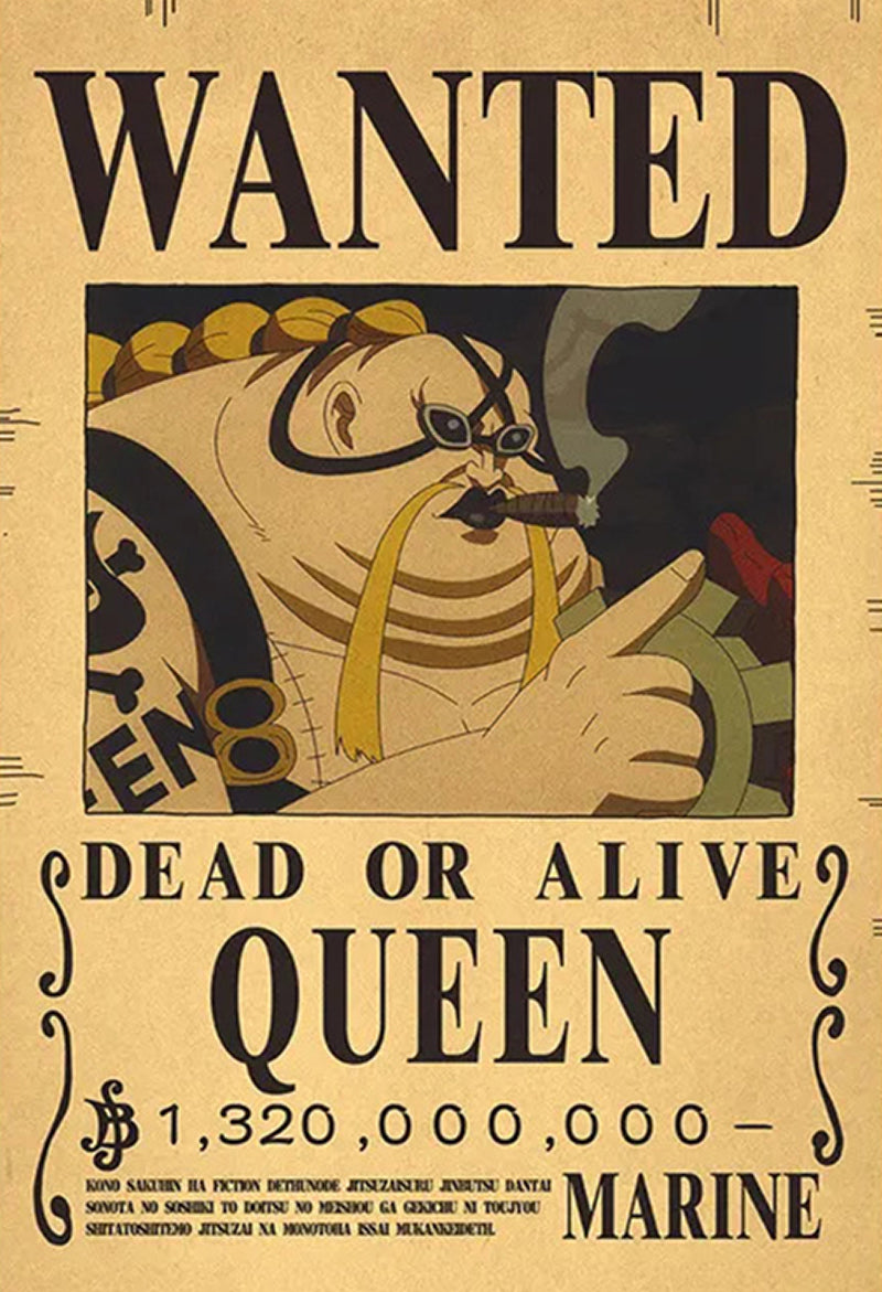 Affiche One Piece Wanted - Queen