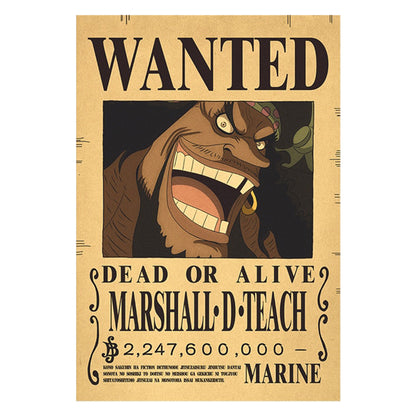 Affiche Wanted Marshall D Teach