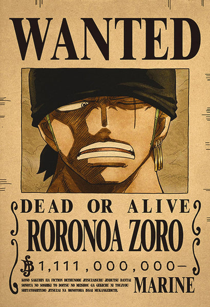 ONE PIECE １〜60& WANTED One Piece Wanted Poster - Roronoa Zoro | Gear5World