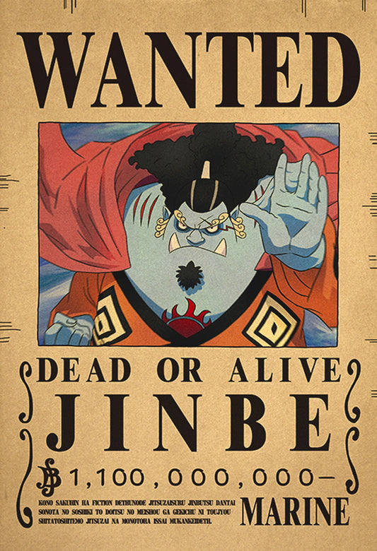 Affiche One Piece Wanted - Jinbei