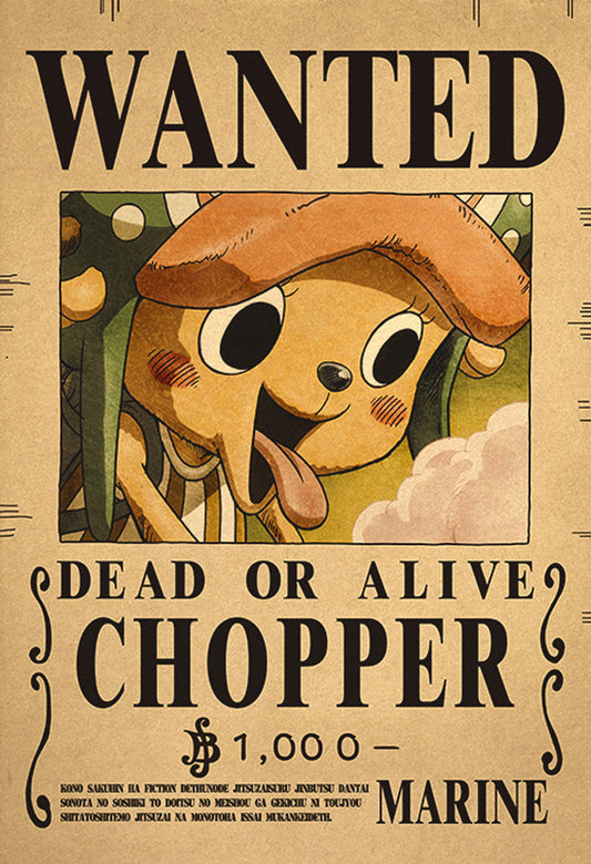 Affiche One Piece Wanted - Chopper