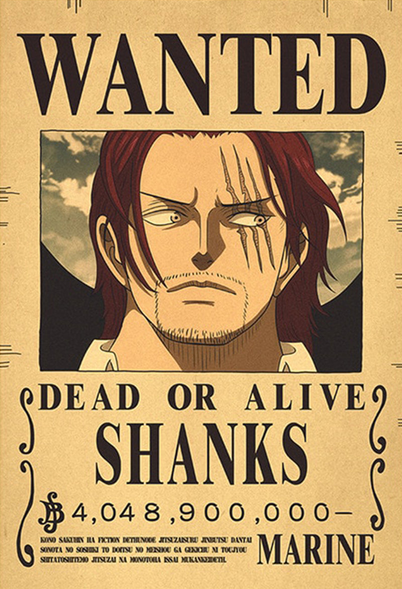 One Piece Wanted Poster - Shanks