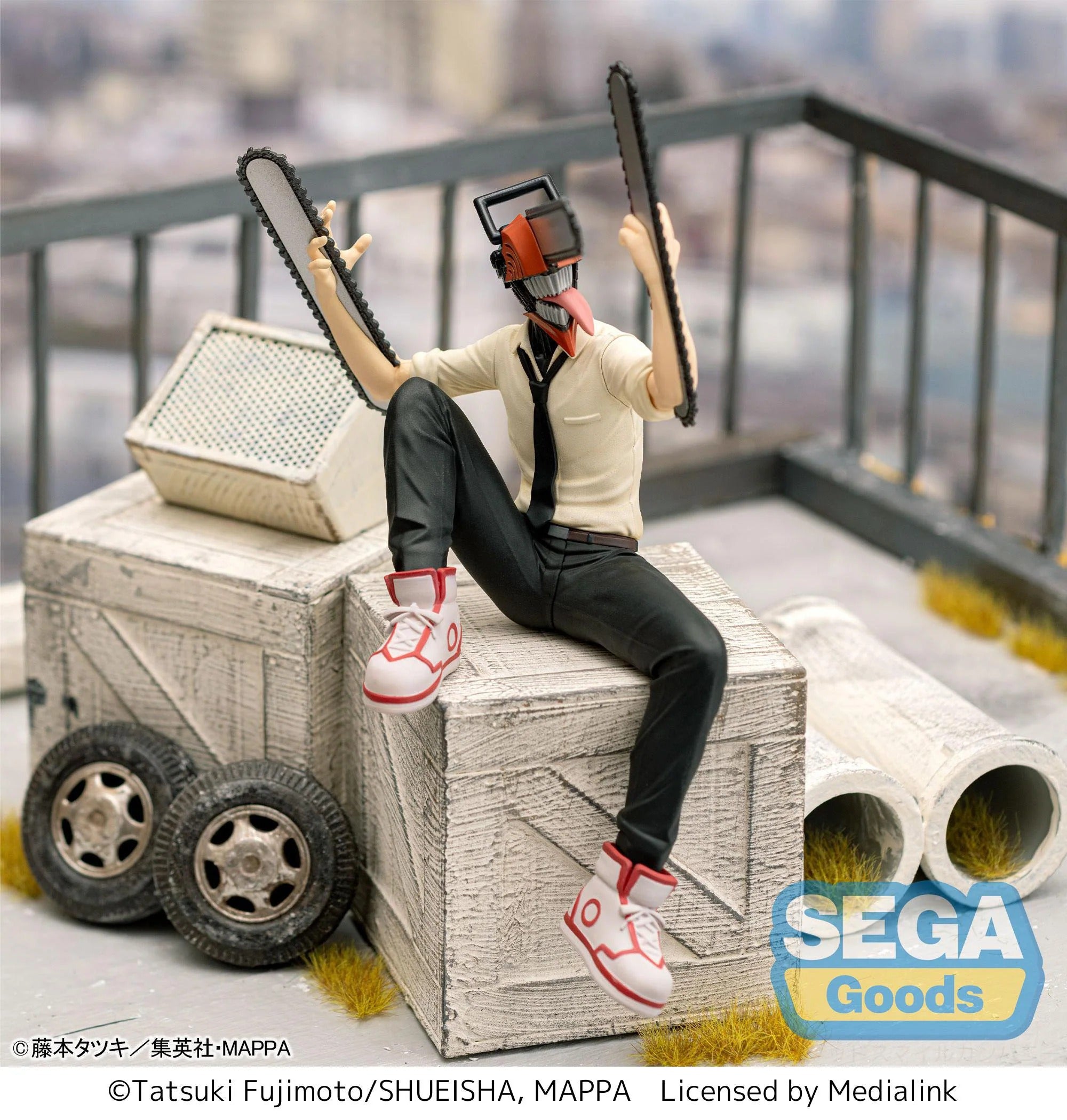 Figurine Chainsaw Man - Denji Premium Chokonose Perching
