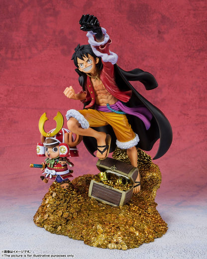 Figurine One Piece - Monkey D. Luffy & Chopper Figuarts Zero 100WT Daikaizoku Hyakkei