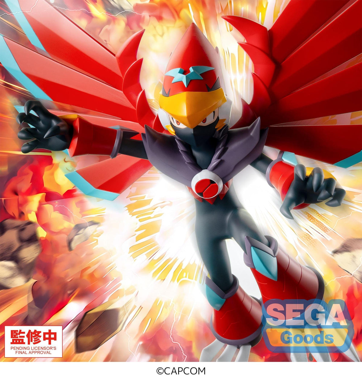 Figurine Mega Man Battle Network - Mega Man Falzar Beast Luminasta - vue 6