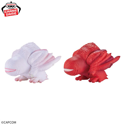 Figurine Monster Hunter - Red Khezu Chinzajyu Ver.B - vue 3 (avec la variante Khezu blanc)