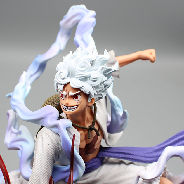 chengchuang One Piece Luffy，One Piece Anime Figure Statue, Luffy Gear 5 Sun  god PVC Action Figure, Devil Fruit Awakening, Anime Collection Model Doll