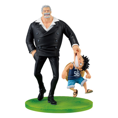 Figurine monkey d garp with child Luffy prize B