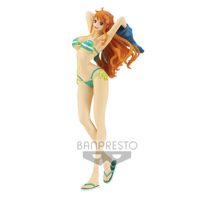 Figurine Nami One Piece girls on vacation version A green