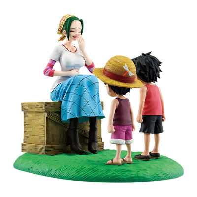 Figurine One Piece makino with young Luffy and ace