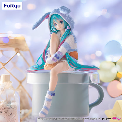 Figurine Vocaloid - Hatsune Miku Rabbit Ear Hood Pajama Blue Noodle Stopper